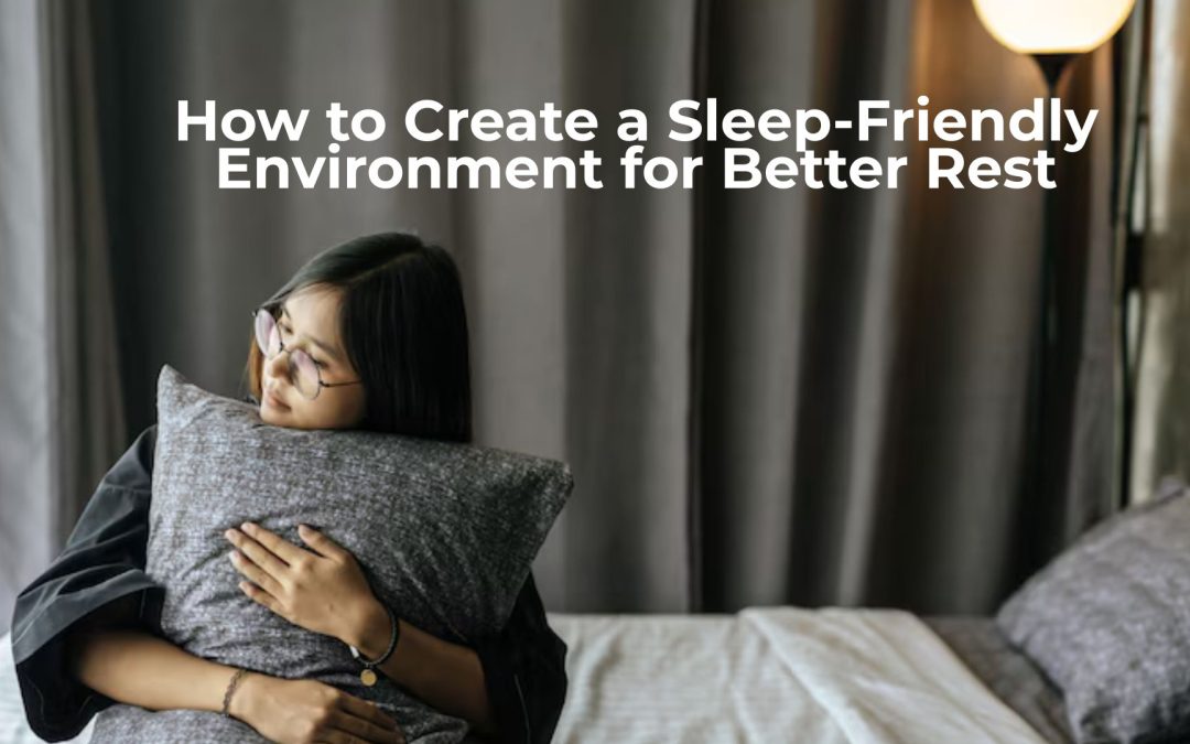 Woman hugging pillow, creating a sleep-friendly environment.