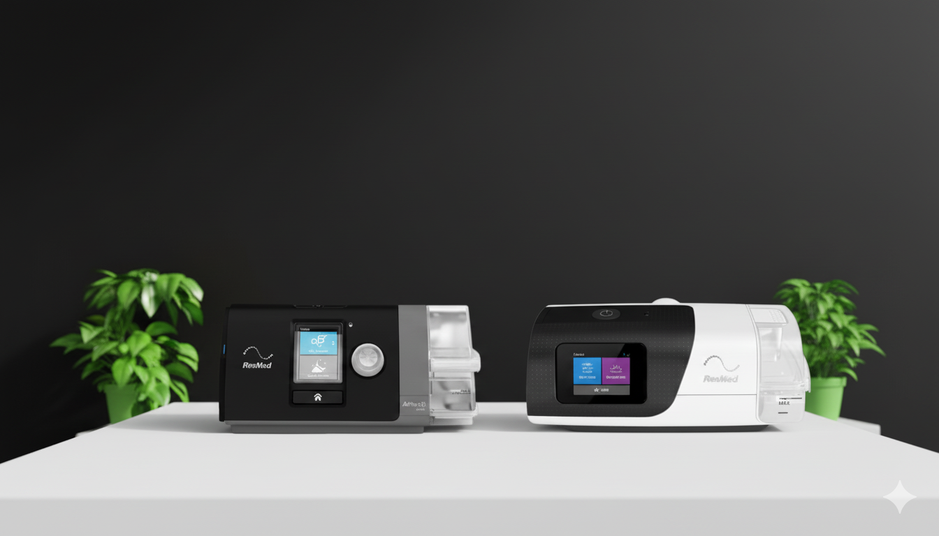 ResMed AirSense 10 vs. AirSense 11 design and interface
