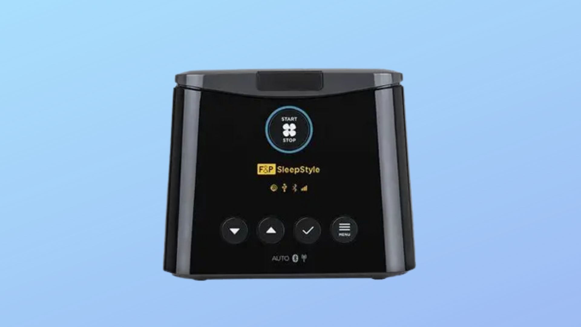 Fisher and Paykel SleepStyle CPAP machine front view