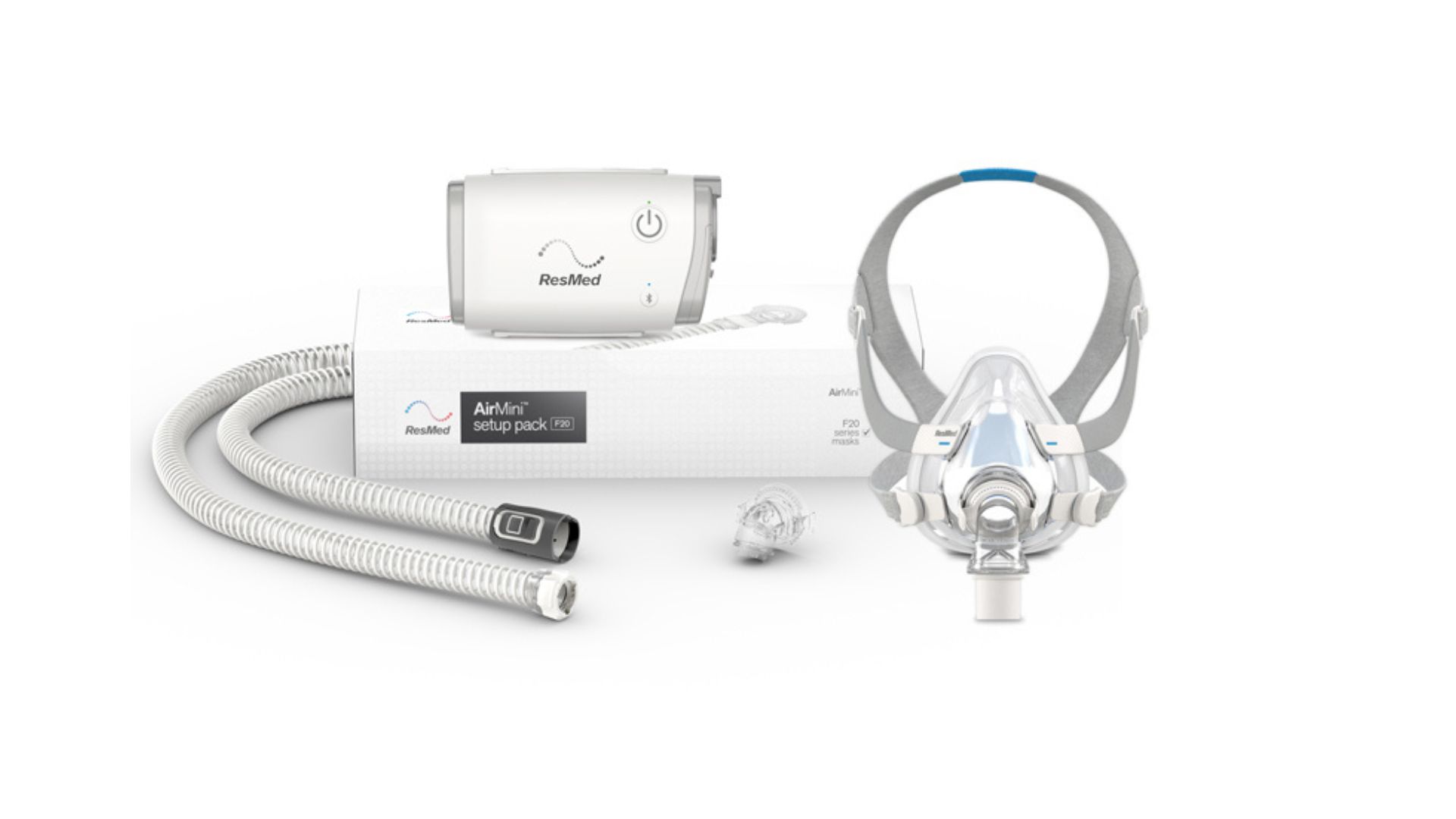 ResMed AirMini with HumidX waterless humidification system