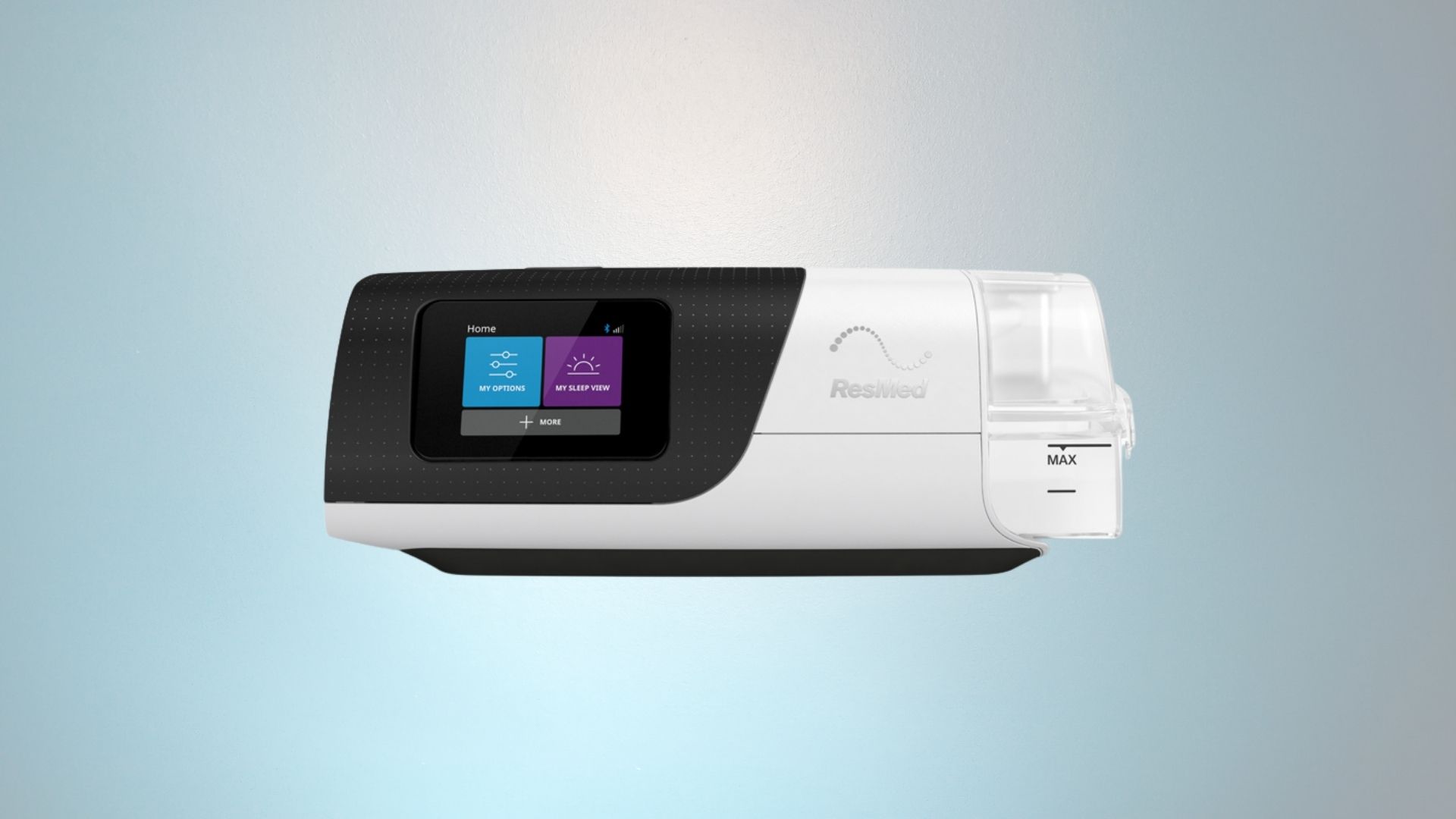 ResMed AirSense 11 AutoSet CPAP machine with touchscreen