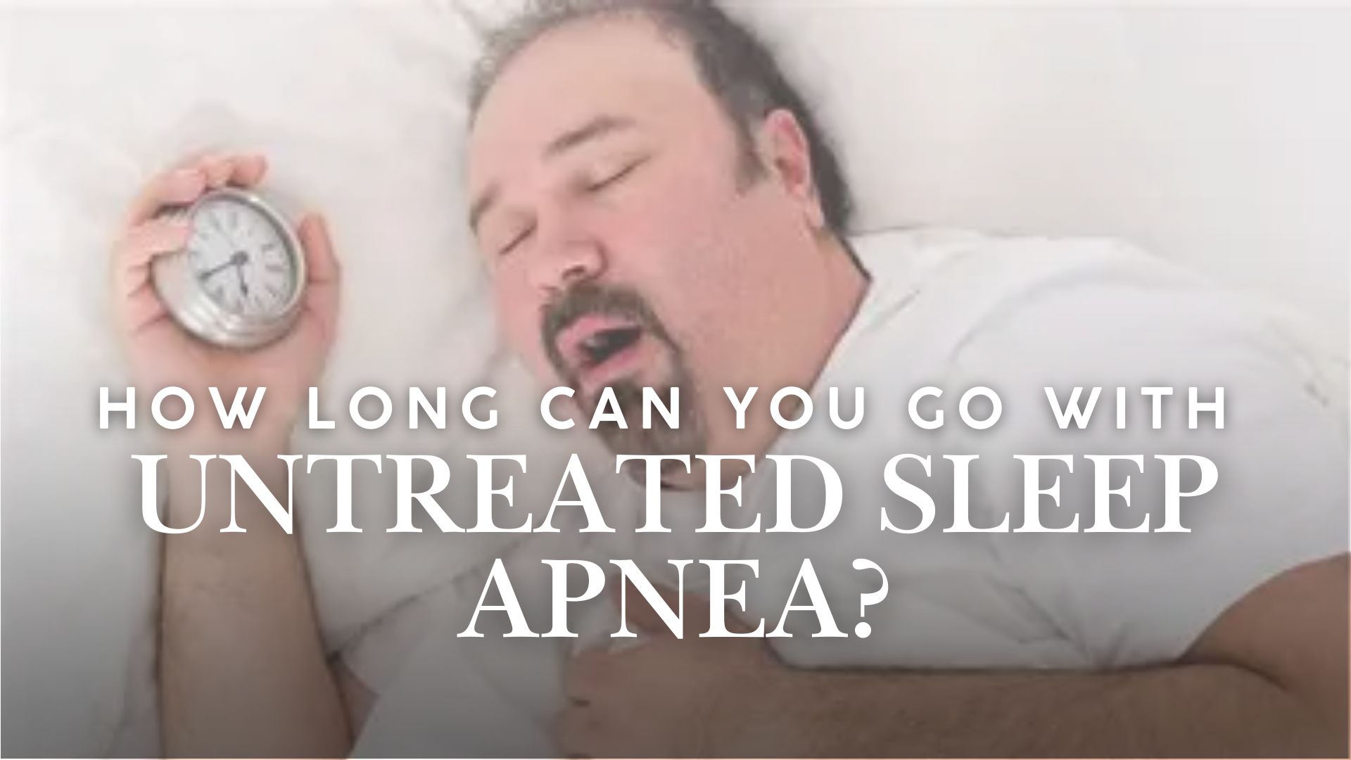 Man struggling with fatigue from untreated sleep apnea