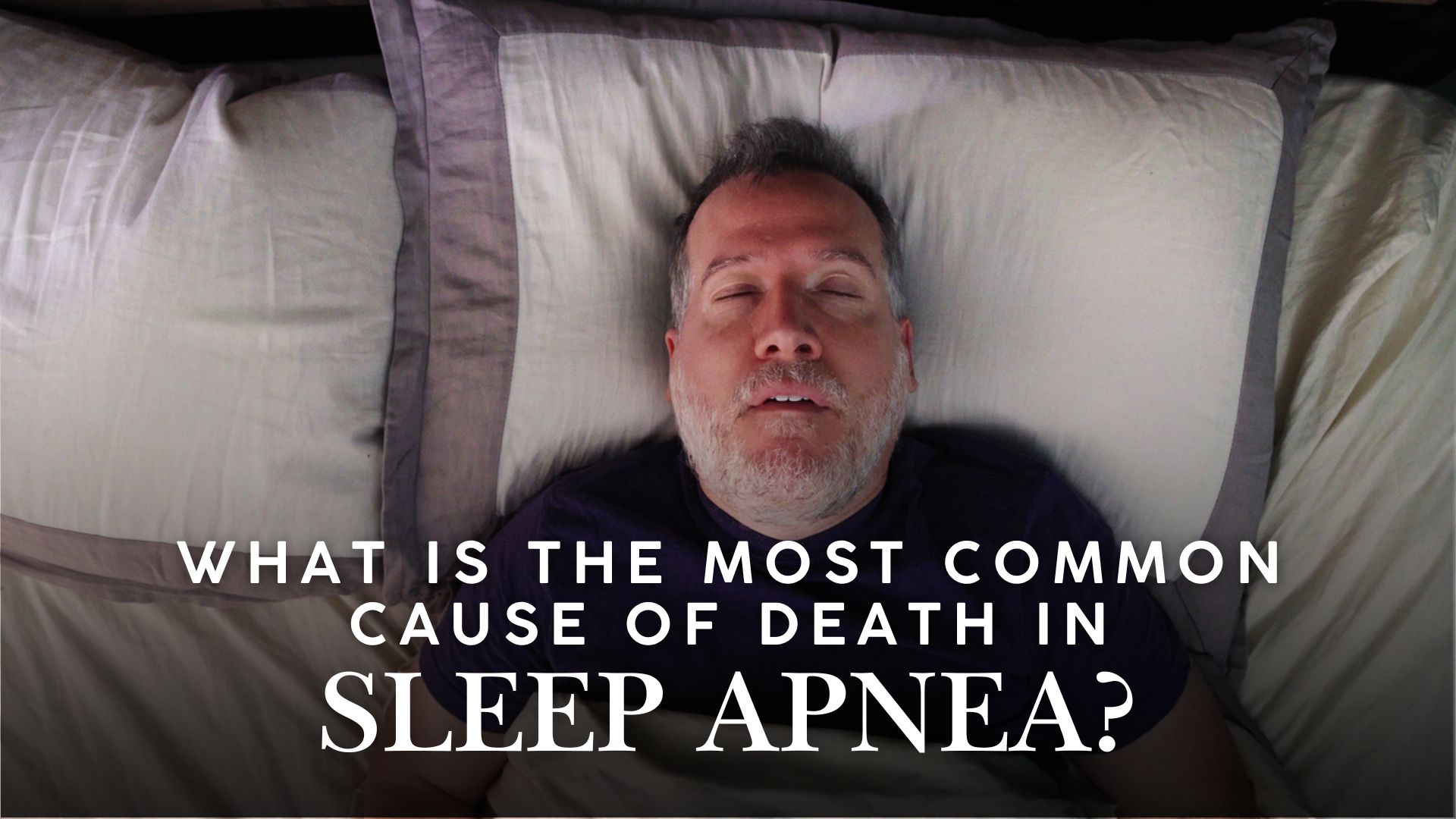 Man sleeping with open mouth showing sleep apnea signs