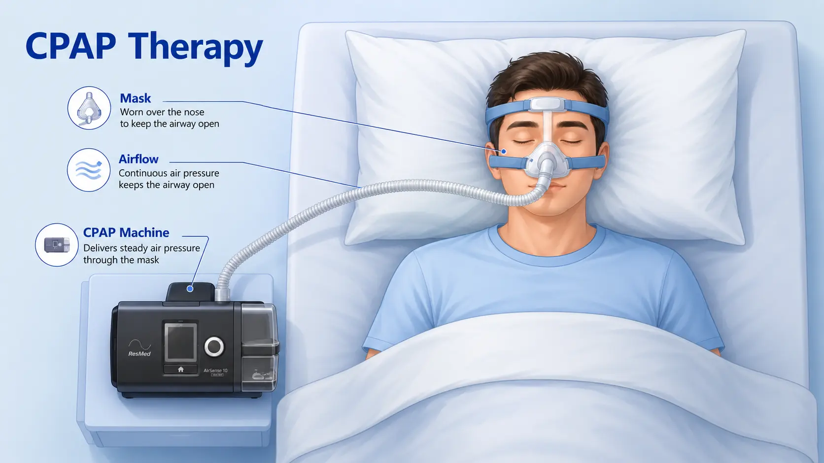 CPAP therapy helping manage Last Stage of Sleep Apnea safely